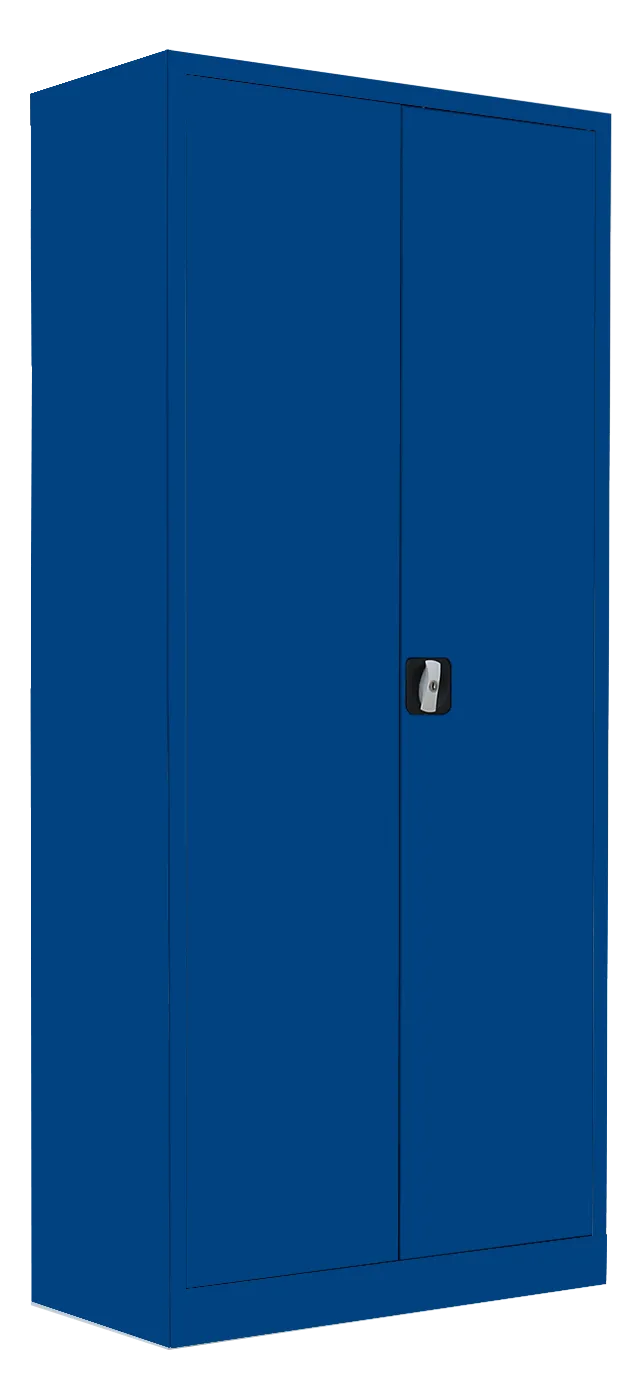 Stahl-Ordnerschrank mit Flügeltüren RAL 5010/5010 enzianblau/enzianblau