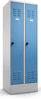 Schulspind mit 2 Türen in Lichtblau