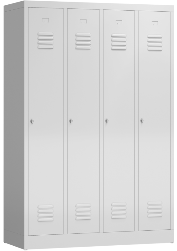 abschließbarer Spinde 300 mm pro Abteil /4 Abteile