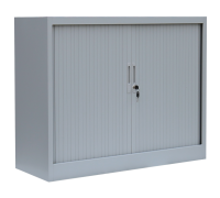 Rollladenschrank mit Lamellentüren